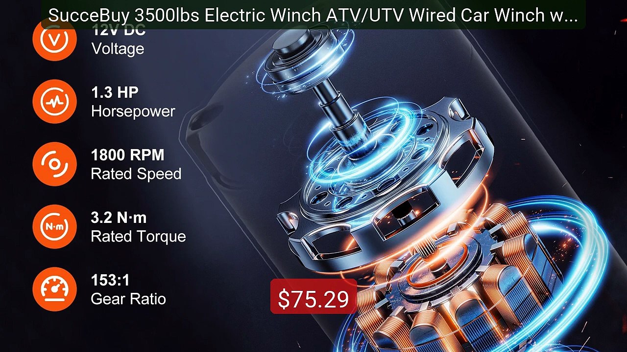 SucceBuy 3500lbs Electric Winch ATV/UTV Wired Car Winch with ... -- Amazing Value 2026 | Must Have!