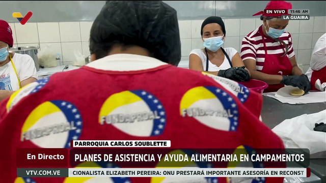 Centro de Acopio General R2 distribuye alimentos a campamentos transitorios en La Guaira
