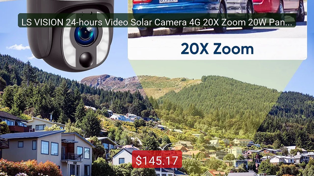 LS VISION 24-hours Video Solar Camera 4G 20X Zoom 20W Panel Ou... -- Hot Deal 2026 | Limited Offer!