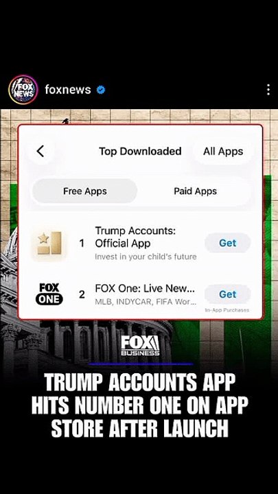 Lanzan "Trump Accounts": La nueva app de ahorro e inversión para niños que es un éxito.