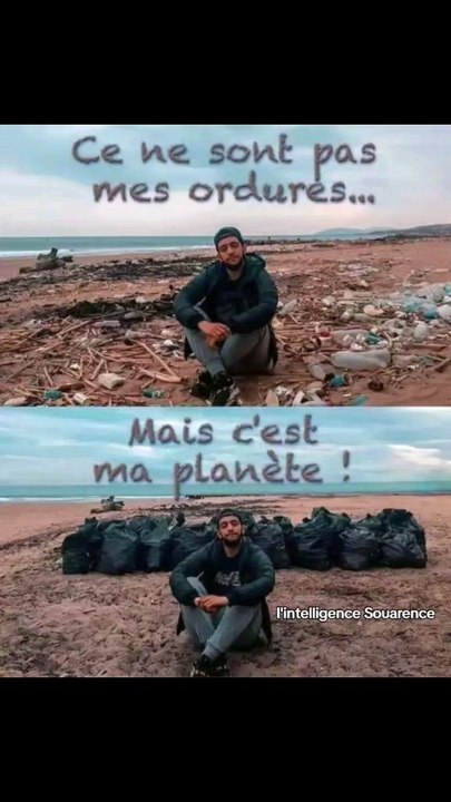 Ce ne sont pas mes ordures... Mais c'est ma planète et la vôtre...#lintelligencesouarence #reels #viralreelschallenge #inspiration #viralvideochallenge #shortsreels #penseepositivedujour #motivation #viralchallenge #citationdujour