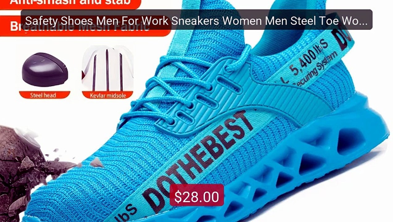 Safety Shoes Men For Work Sneakers Women Men Steel Toe Work... -- Top Pick 2026 | Unbeatable Price!