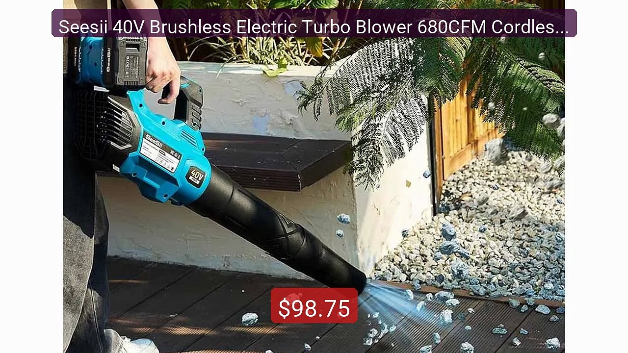 Seesii 40V Brushless Electric Turbo Blower 680CFM Cordless ... -- Top Pick 2026 | Unbeatable Price!