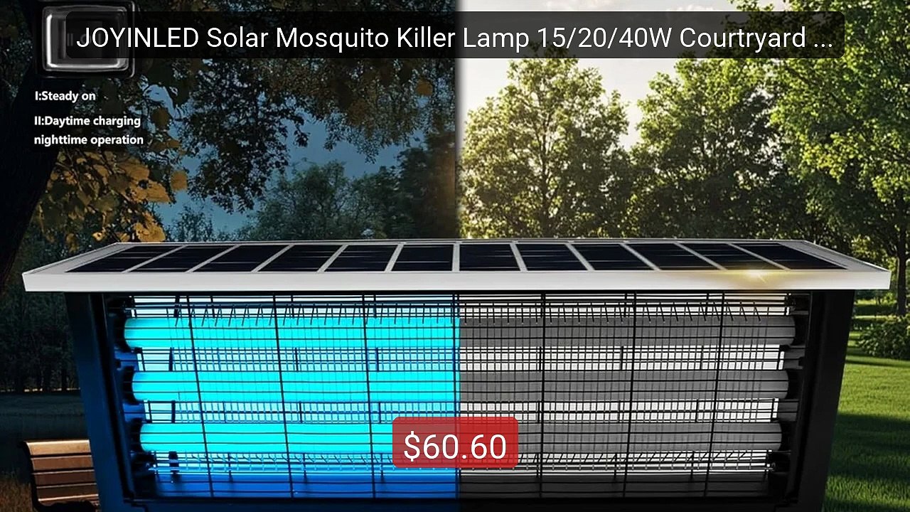 JOYINLED Solar Mosquito Killer Lamp 15/20/40W Courtryard Garde... -- Hot Deal 2026 | Limited Offer!