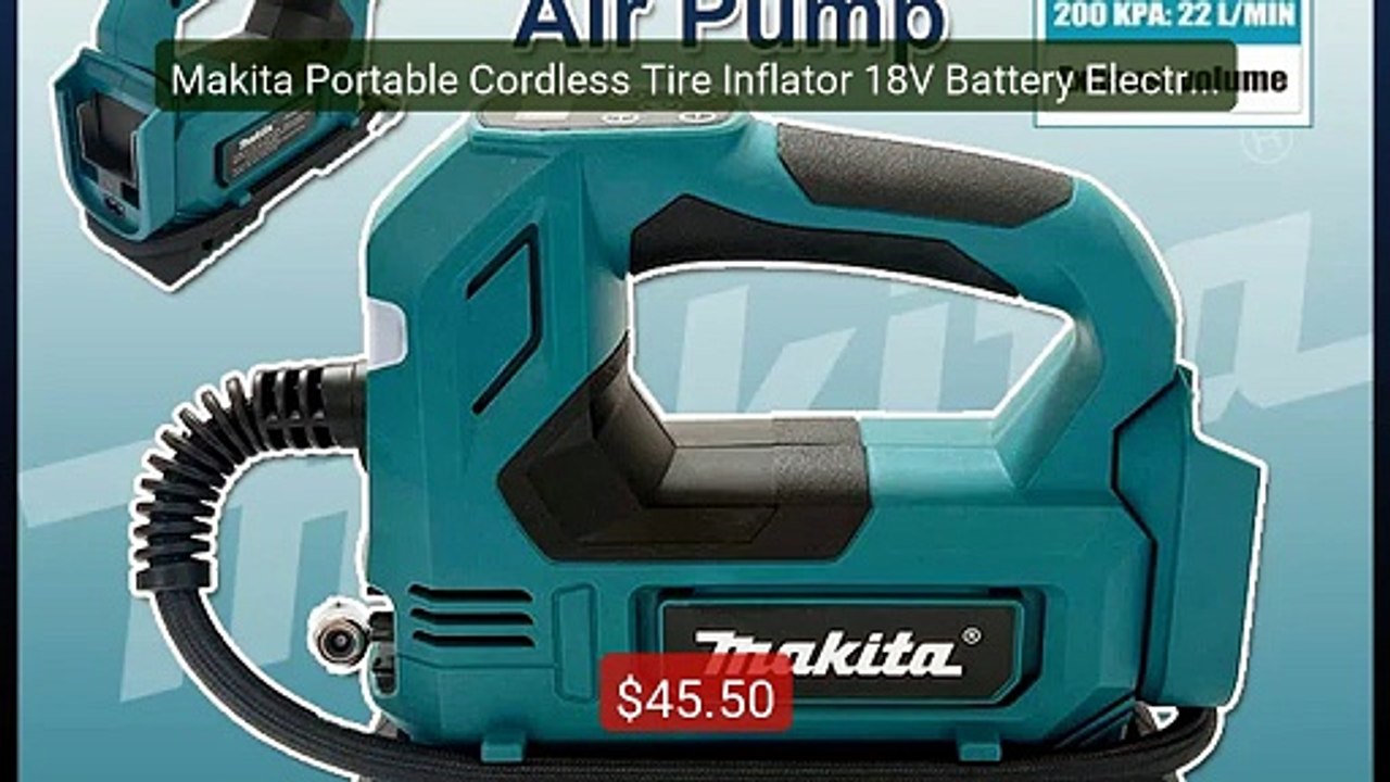Makita Portable Cordless Tire Inflator 18V Battery Electric... -- Top Pick 2026 | Unbeatable Price!