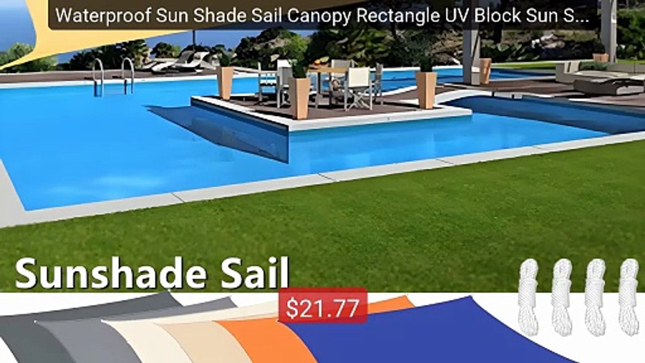 Waterproof Sun Shade Sail Canopy Rectangle UV Block Sun She... -- Top Pick 2026 | Unbeatable Price!