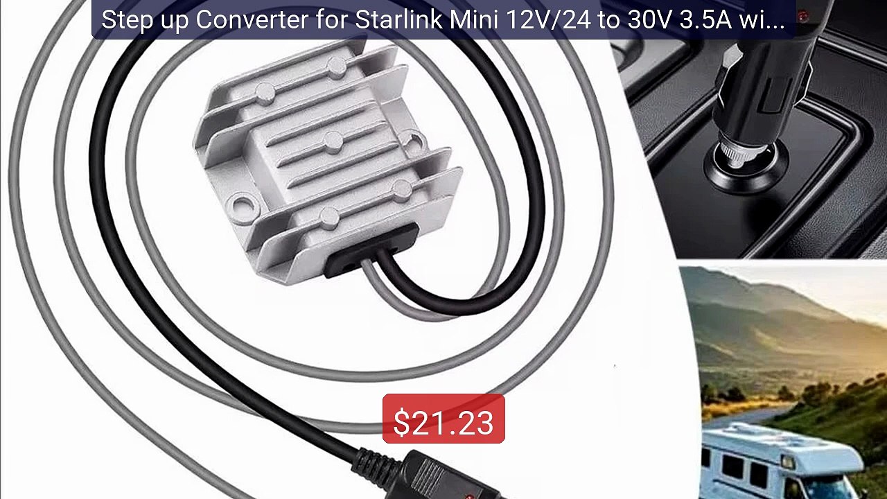 Step up Converter for Starlink Mini 12V/24 to 30V 3.5A with Cigaret... -- Top Rated 2026 | Buy Now!