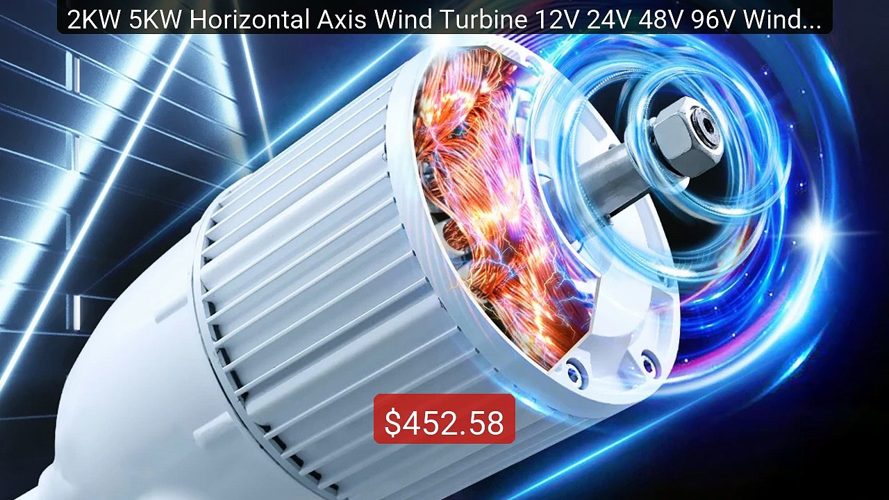 2KW 5KW Horizontal Axis Wind Turbine 12V 24V 48V 96V Wind Gene... -- Best Buy 2026 | Great Quality!