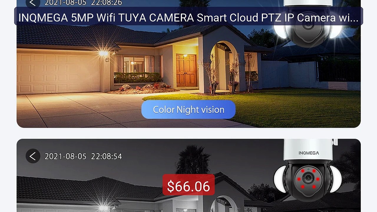 INQMEGA 5MP Wifi TUYA CAMERA Smart Cloud PTZ IP Camera with N... -- Amazing Value 2026 | Must Have!