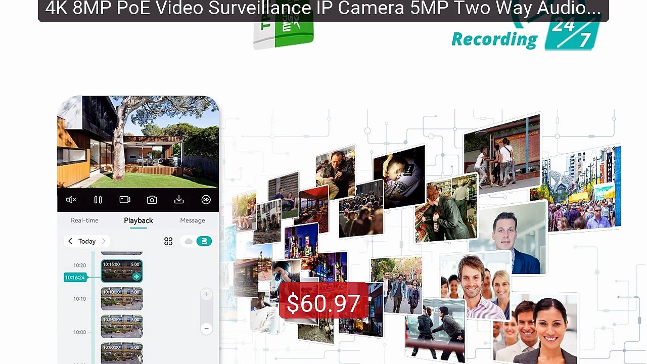 4K 8MP PoE Video Surveillance IP Camera 5MP Two Way Audio Support T... -- Top Rated 2026 | Buy Now!