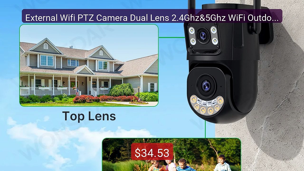 External Wifi PTZ Camera Dual Lens 2.4Ghz&5Ghz WiFi Outdoor IP... -- Best Buy 2026 | Great Quality!