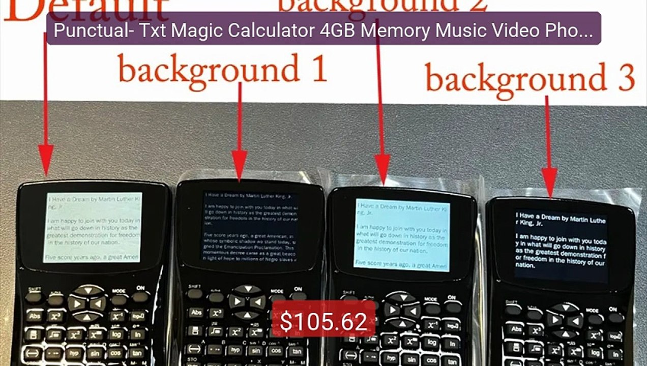Punctual- Txt Magic Calculator 4GB Memory Music Video Photo E-Book ... -- Top Rated 2026 | Buy Now!