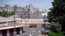 Londoners swim in city basin despite warnings