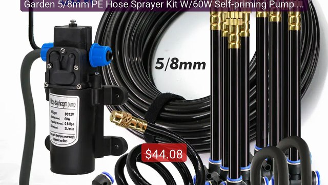 Garden 5/8mm PE Hose Sprayer Kit W/60W Self-priming Pump 20cm... Amazing Value 2026 | Must Have!