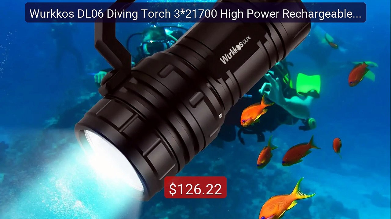 Wurkkos DL06 Diving Torch 3*21700 High Power Rechargeable LED ... -- Best Buy 2026 | Great Quality!