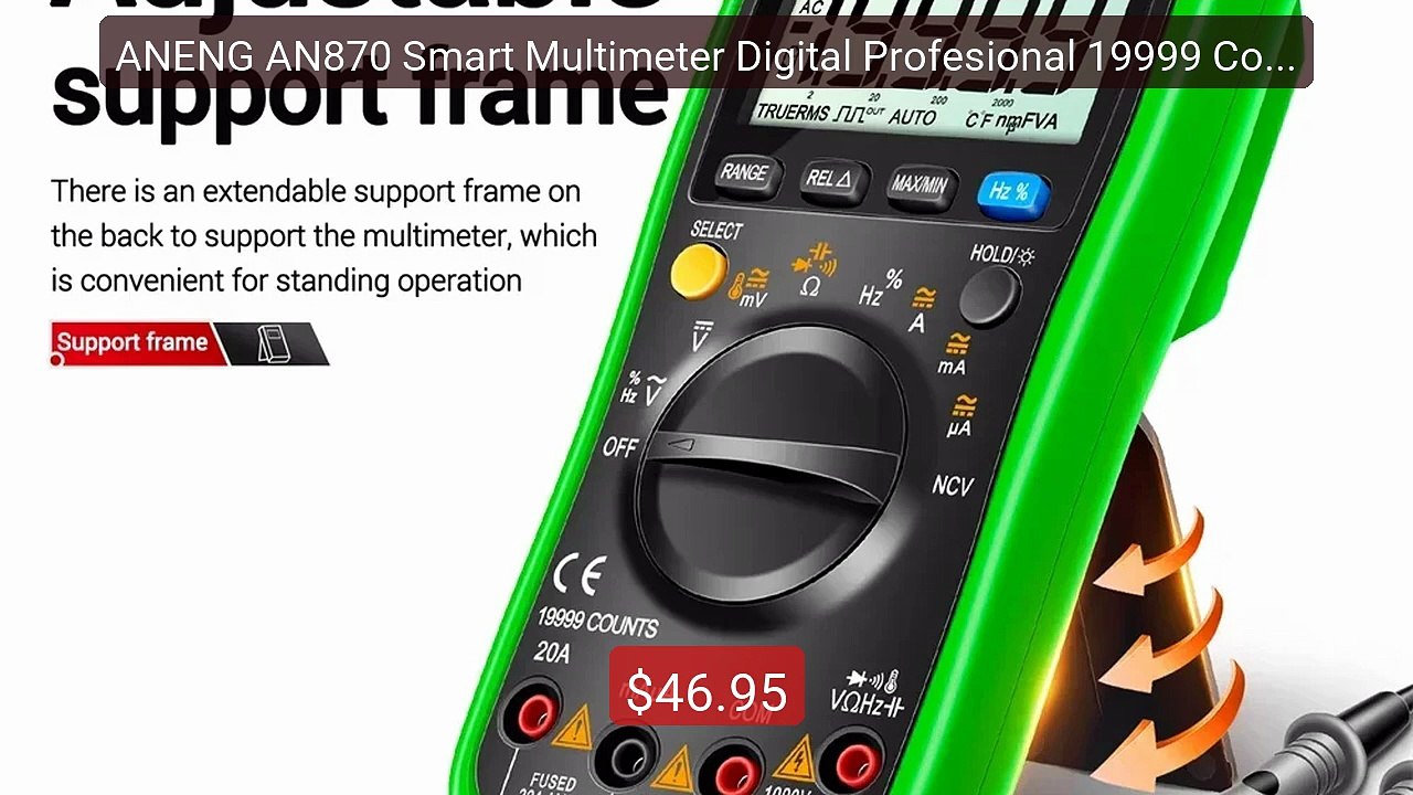ANENG AN870 Smart Multimeter Digital Profesional 19999 Counts ... -- Best Buy 2026 | Great Quality!