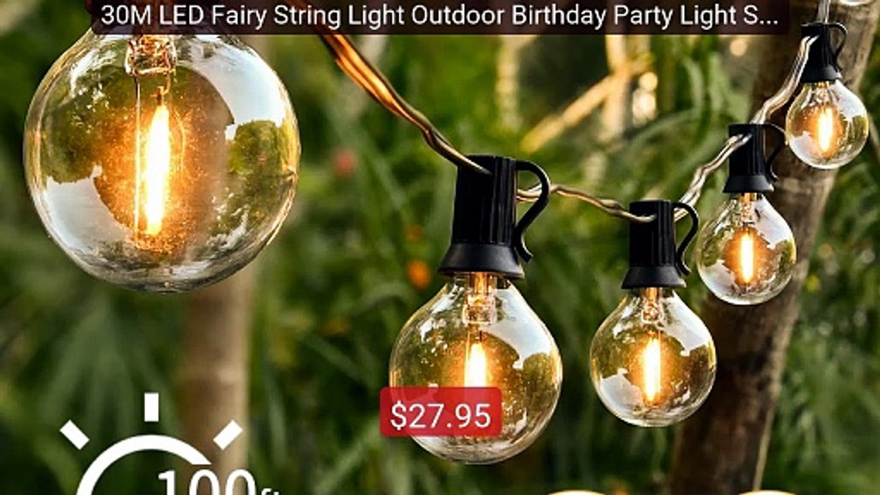 30M LED Fairy String Light Outdoor Birthday Party Light Strin... -- Amazing Value 2026 | Must Have!