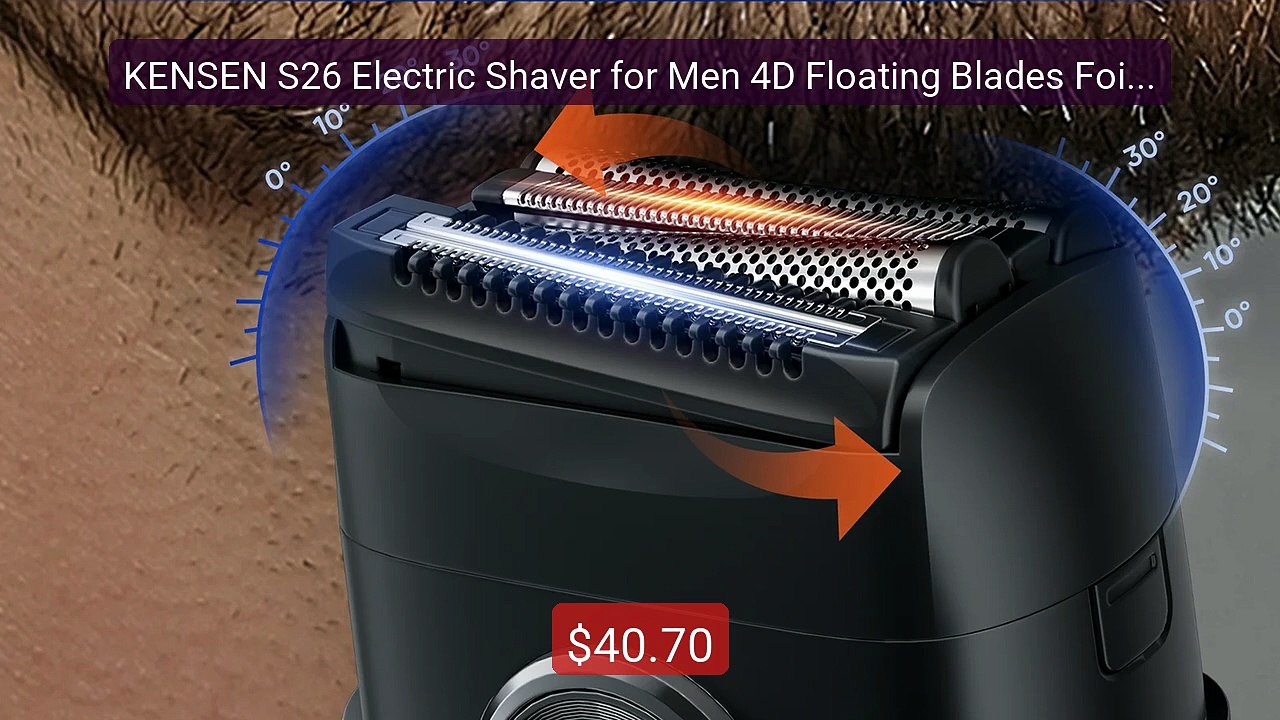 KENSEN S26 Electric Shaver for Men 4D Floating Blades Foil Sha... -- Hot Deal 2026 | Limited Offer!