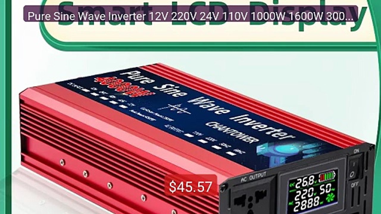 Pure Sine Wave Inverter 12V 220V 24V 110V 1000W 1600W 3000W 40... -- Hot Deal 2026 | Limited Offer!