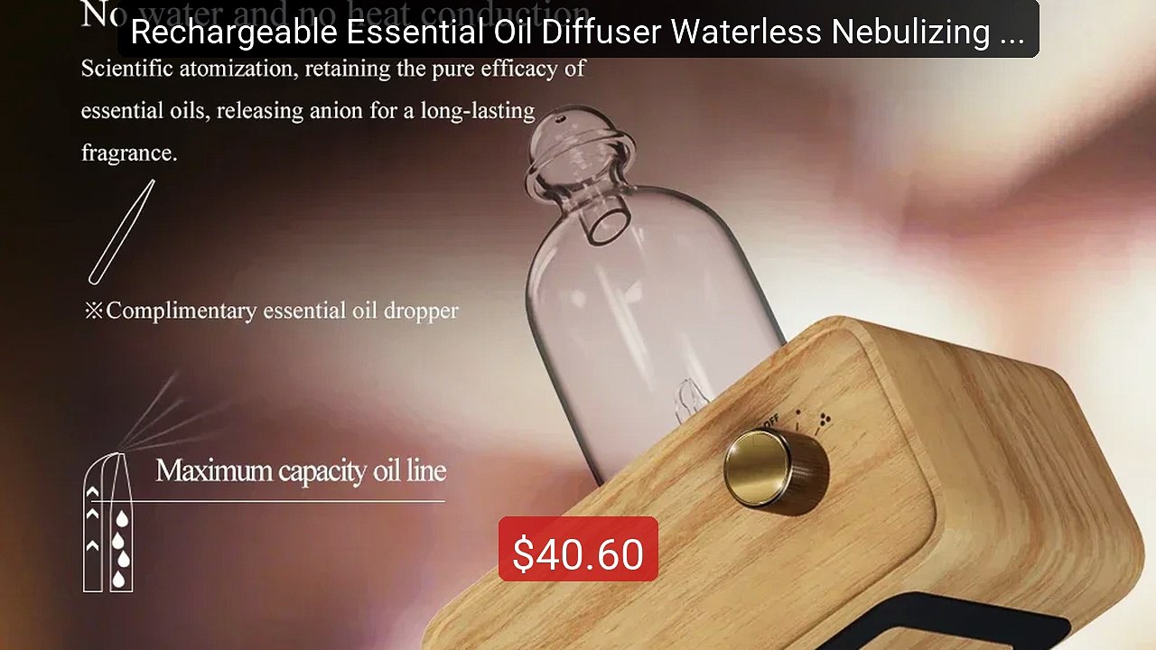Rechargeable Essential Oil Diffuser Waterless Nebulizing Diffuser ... -- Best Deal 2026 | Shop Now!