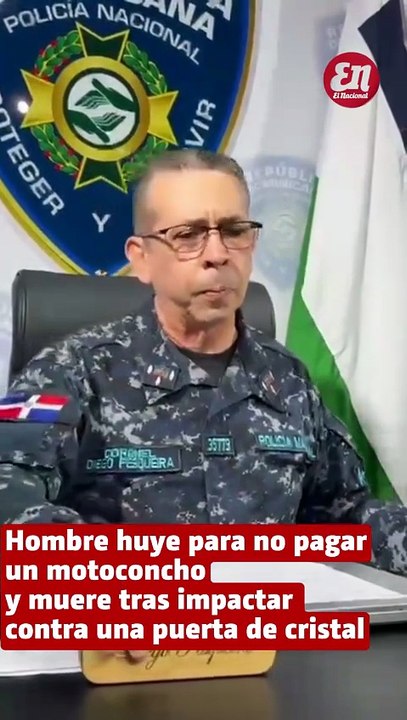 Hombre huye para no pagar un motoconcho y muere tras impactar contra una puerta de cristal