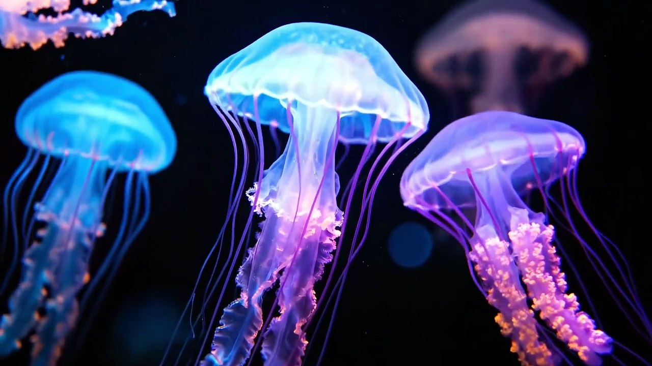 1 Hour of Mesmerizing Jellyfish  Relaxing Underwater Ambience for Sleep, Study & Meditation_1080p