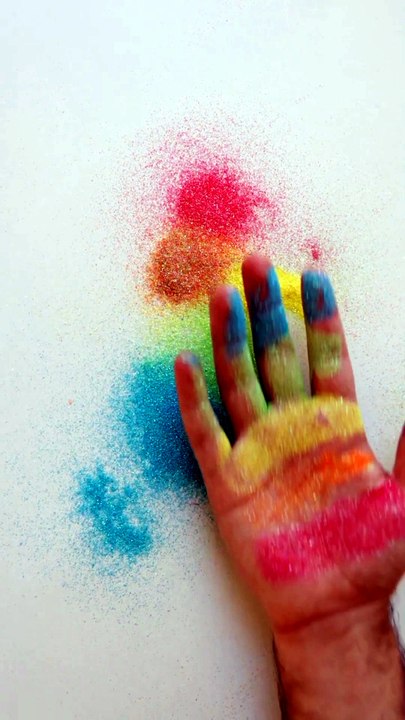 Colorful Sand Shaking ASMR Relaxing Sand Sound #asmr #satisfying #shorts