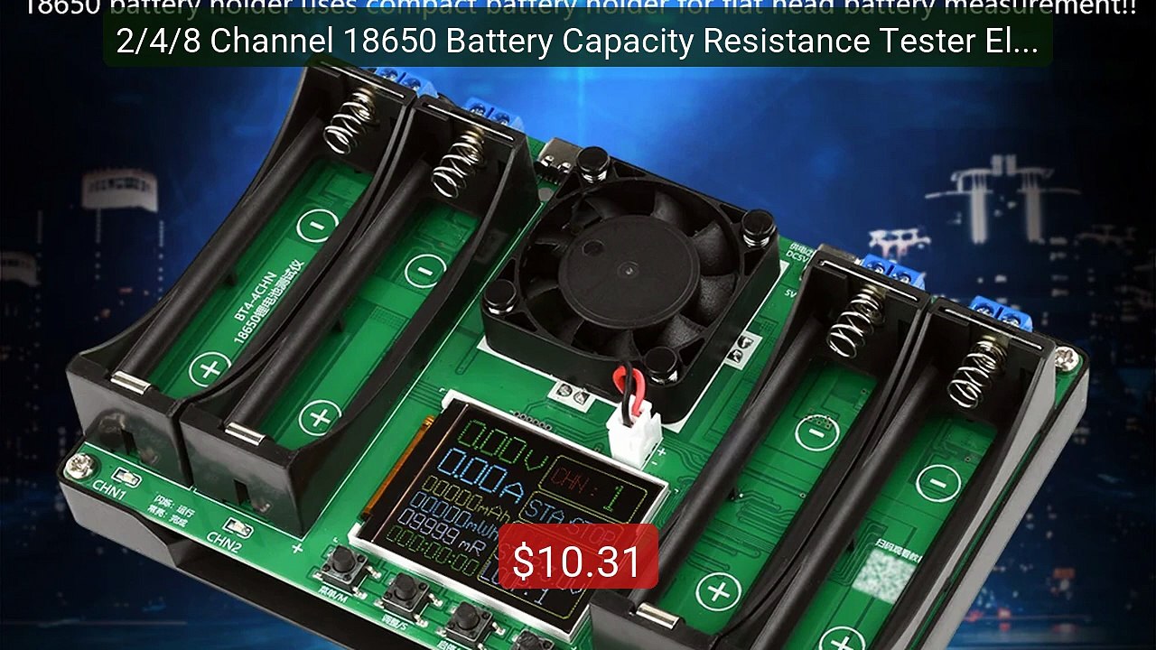 2/4/8 Channel 18650 Battery Capacity Resistance Tester Elec... -- Top Pick 2026 | Unbeatable Price!