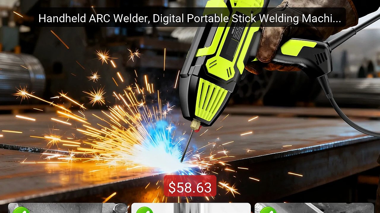 Handheld ARC Welder, Digital Portable Stick Welding Machine... -- Top Pick 2026 | Unbeatable Price!