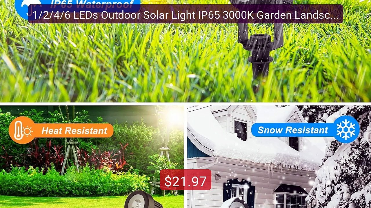 1/2/4/6 LEDs Outdoor Solar Light IP65 3000K Garden Landscape Pathw... -- Best Deal 2026 | Shop Now!