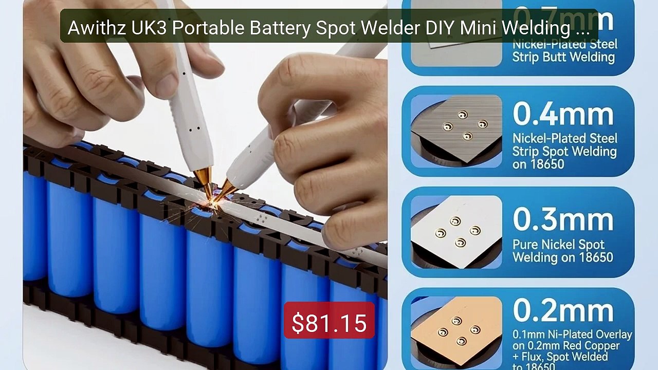 Awithz UK3 Portable Battery Spot Welder DIY Min...