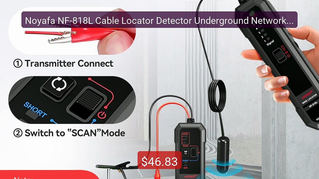 Noyafa NF-818L Cable Locator Detector Underground Network Cab... -- Amazing Value 2026 | Must Have!