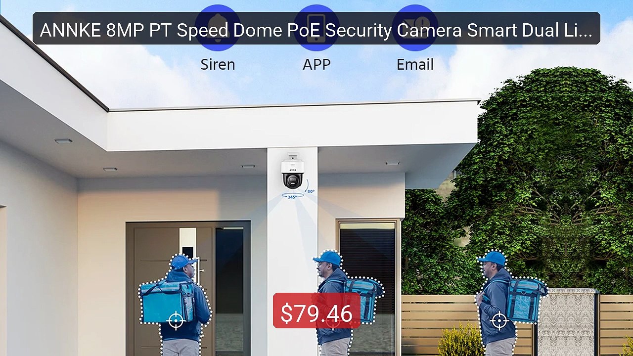 ANNKE 8MP PT Speed Dome PoE Security Camera Smart Dual Light N... -- Best Buy 2026 | Great Quality!