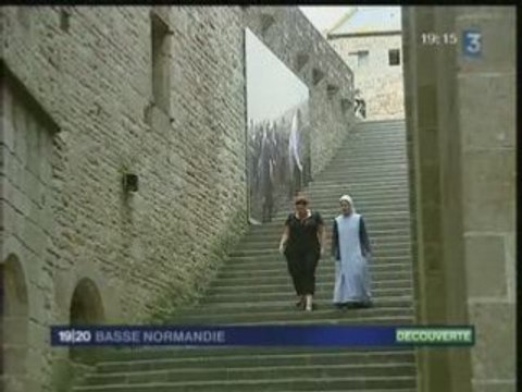 entre terre et ciel l'exposition au Mont-Saint-Michel