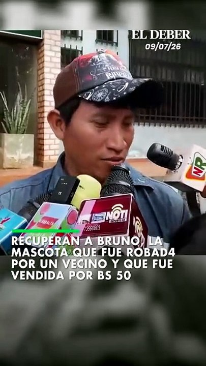Recuperan a Bruno, la mascota que fue robad4 por un vecino y que fue vendida por Bs 50