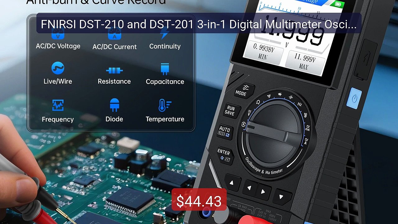 FNIRSI DST-210 and DST-201 3-in-1 Digital Multimeter Oscillos... -- Amazing Value 2026 | Must Have!