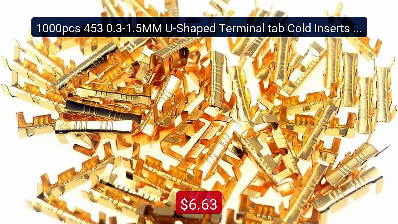1000pcs 453 0.3-1.5MM U-Shaped Terminal tab Cold Inserts Termi... -- Best Buy 2026 | Great Quality!