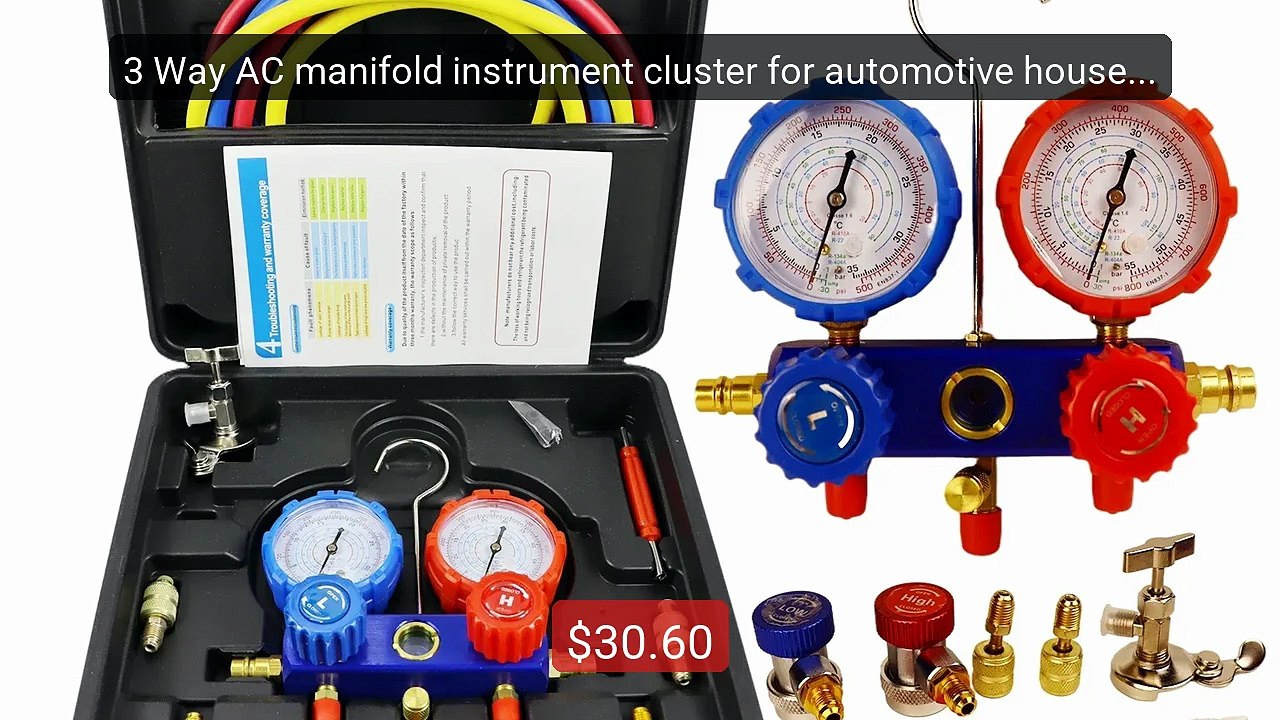 3 Way AC manifold instrument cluster for automotive household ... -- Best Buy 2026 | Great Quality!