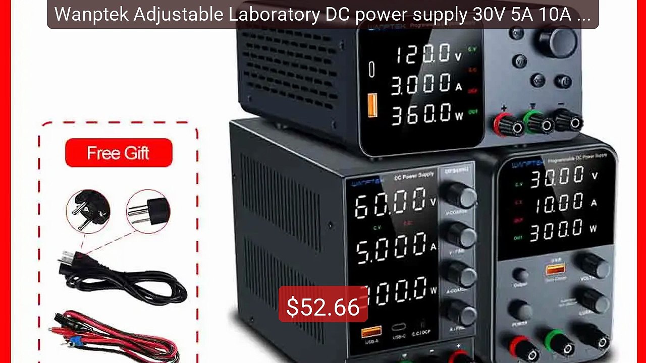 Wanptek Adjustable Laboratory DC power supply 30V 5A 10A 60V 5A 12... -- Best Deal 2026 | Shop Now!