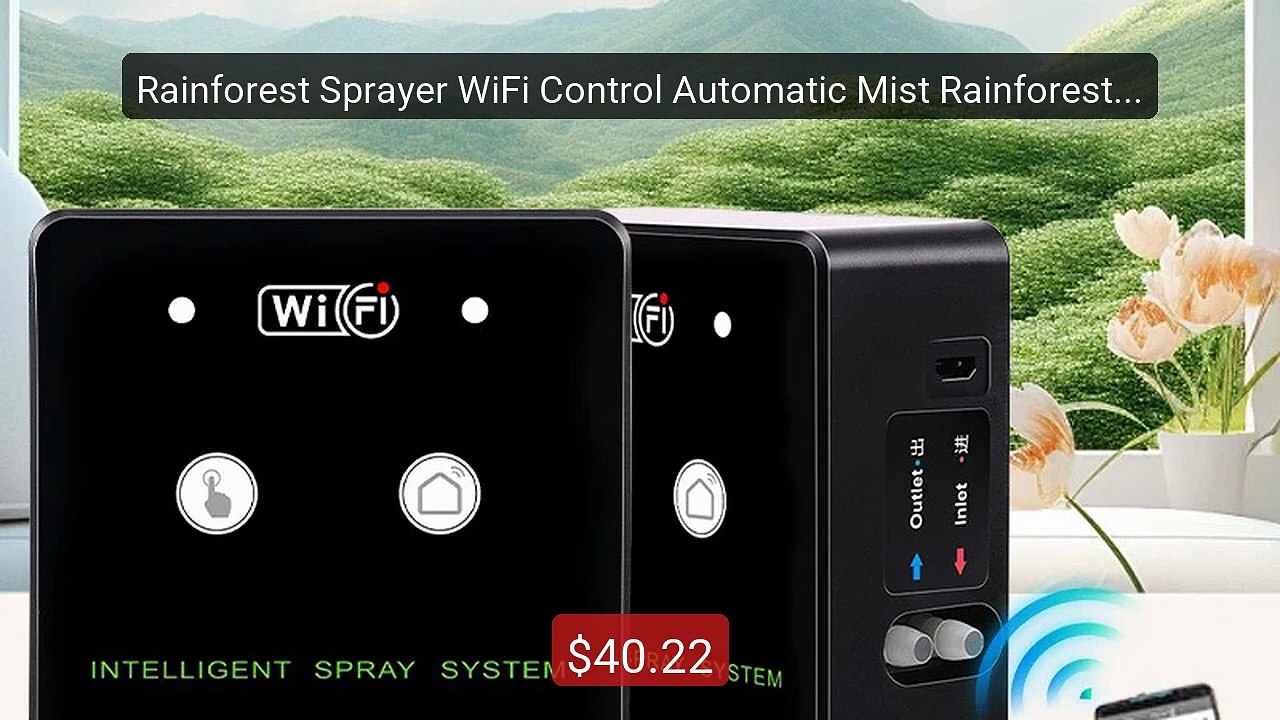 Rainforest Sprayer WiFi Control Automatic Mist Rainforest T... -- Top Pick 2026 | Unbeatable Price!
