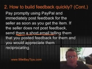 99 Free eBay Tips Part 1 Creating Positive eBay Feedback