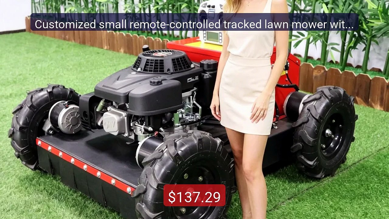 Customized small remote-controlled tracked lawn mower with 60... -- Amazing Value 2026 | Must Have!