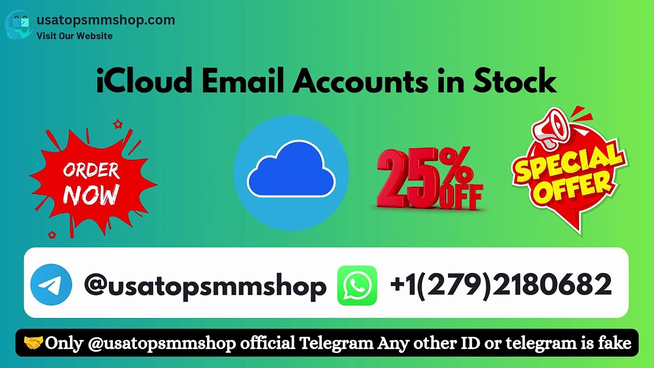 Best #01 Sites to Buy iCloud Email Accounts (PVA & Aged)