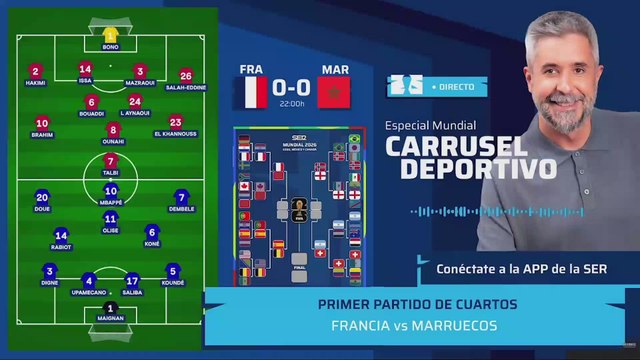 Resumen y goles del FRANCIA 2-0 MARRUECOS: MBAPPÉ y DEMBÉLÉ, a SEMIFINALES | MUNDIAL 2026