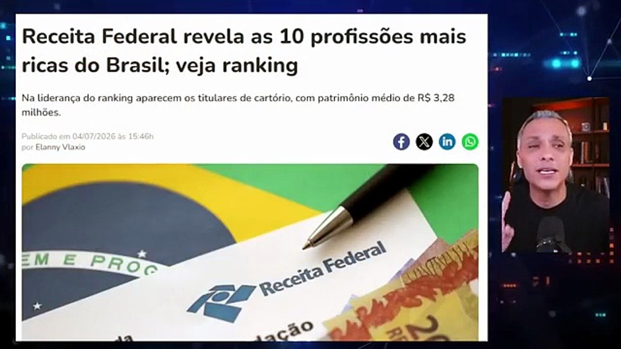 Surpresa! Principal argumento da esquerda é destruído pela Receita Federal