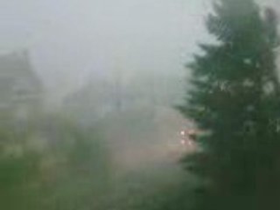 Violents orages sur la Saône et Loire le 2 juillet 2008