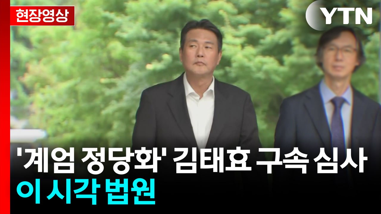[현장영상+] 김태효 법원 출석...취재진 질문에 "다음 기회에" / YTN