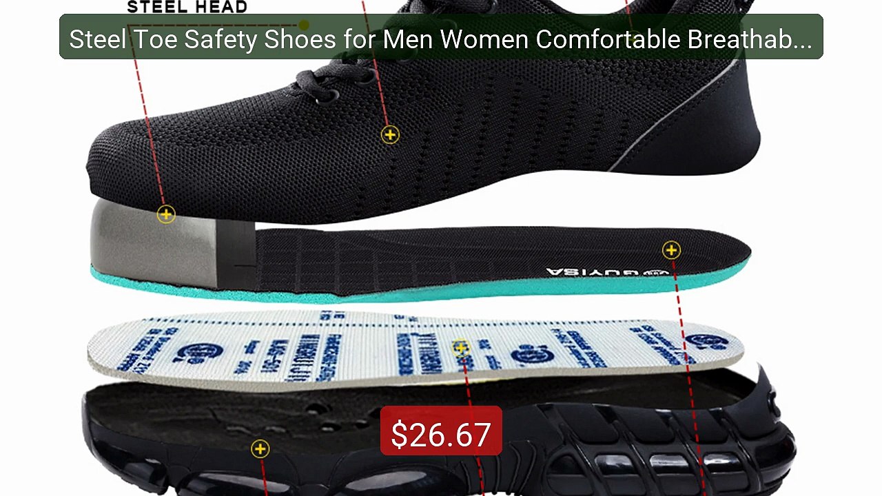 Steel Toe Safety Shoes for Men Women Comfortable Breathable Non Sl... -- Best Deal 2026 | Shop Now!