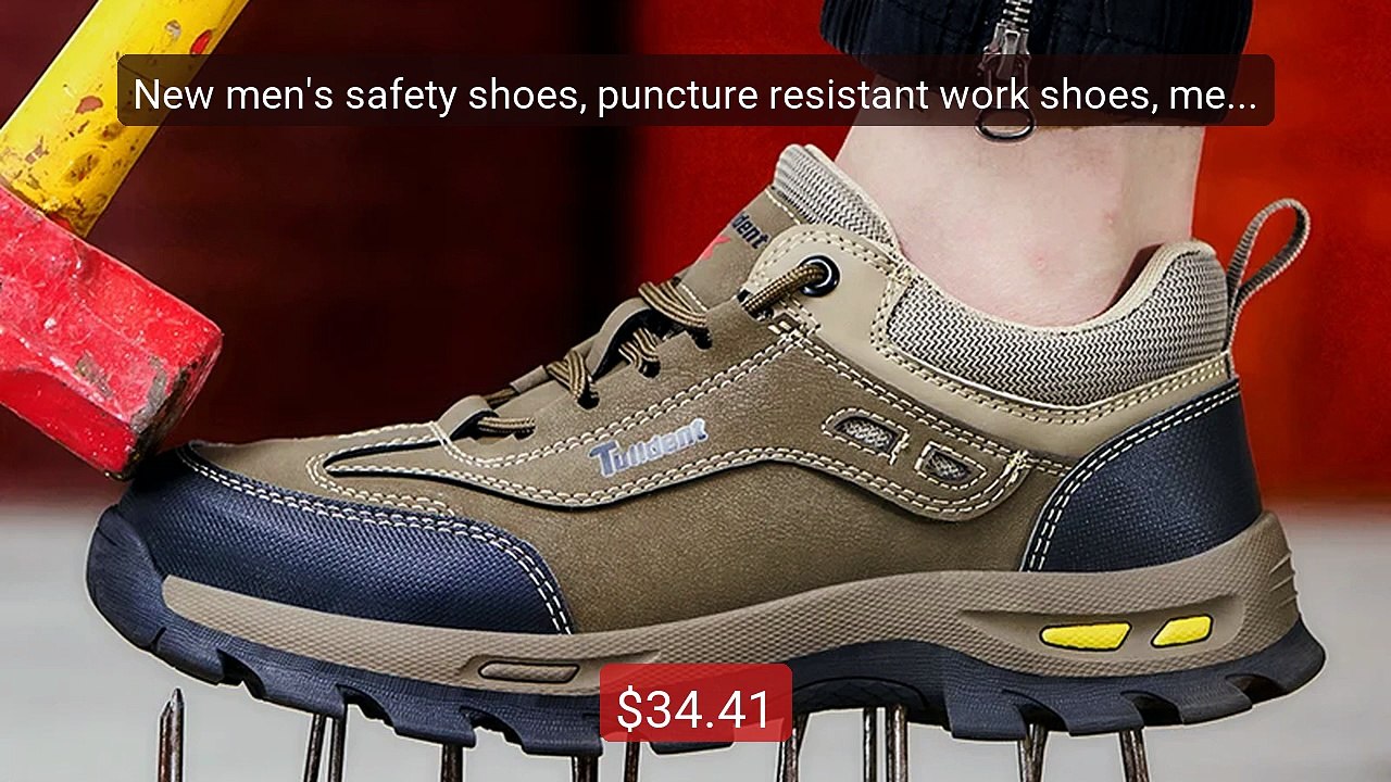 New men's safety shoes, puncture resistant work shoes, men's p... -- Hot Deal 2026 | Limited Offer!