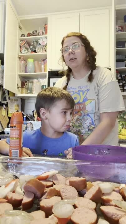 Mother-Son Cooking Session Ends With Eggs Exploding Inside Microwave